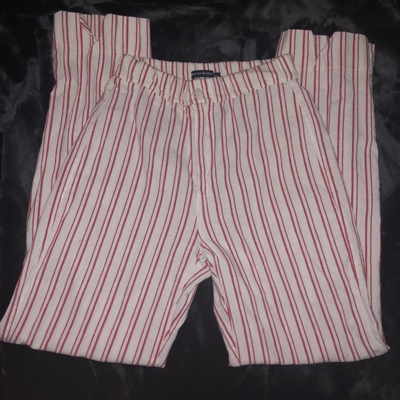 Brandy Melville Pants - Brandy Melville’s Tilden Pants(Red & White Stripe)